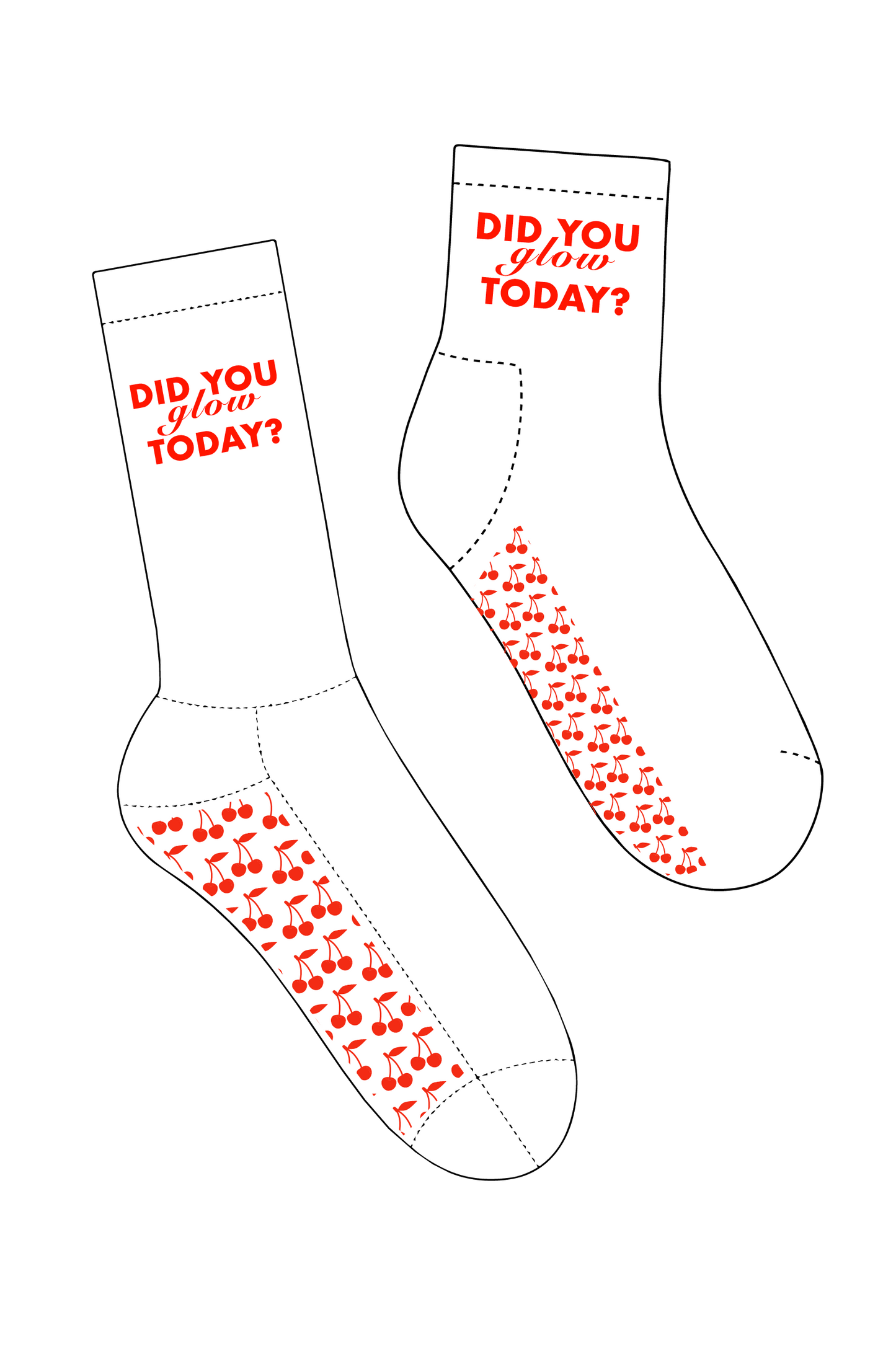 'Glow' Crew Socks