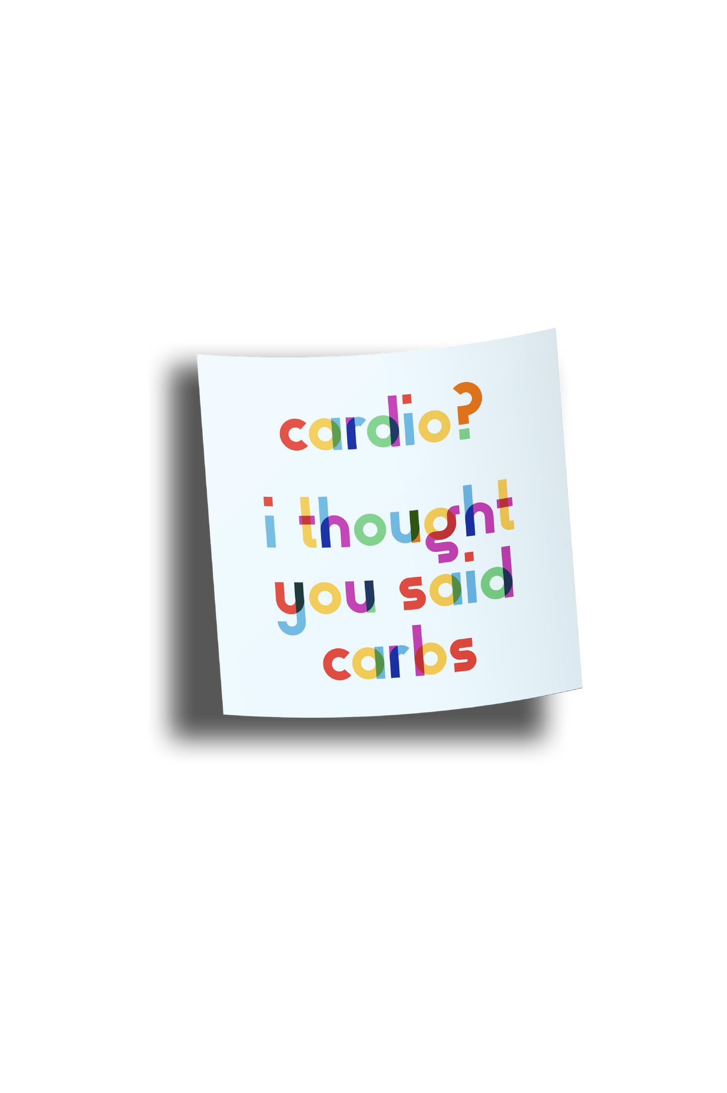 Confused About Cardio Sticker