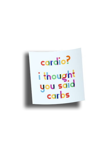 Confused About Cardio Sticker